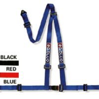 Bezpečnostní pásy SPARCO pro sportovní autosedačky 3-bodové, barva šedá 