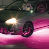 Neon pod auto, délka 117cm - růžový 