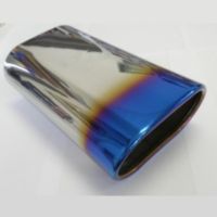 Koncovka výfuku ovál s titanovým efektem 